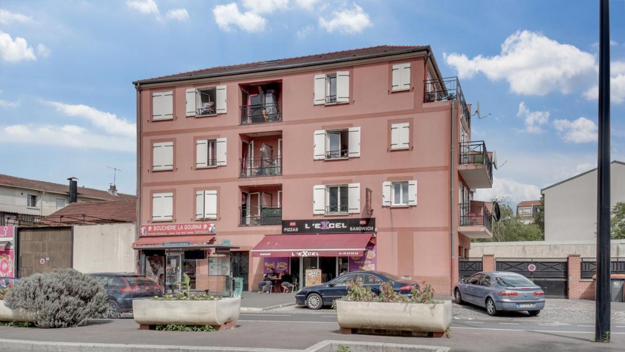 Chic Apart With Parking Near Paris Apartment โอแบวีลีเย ภายนอก รูปภาพ