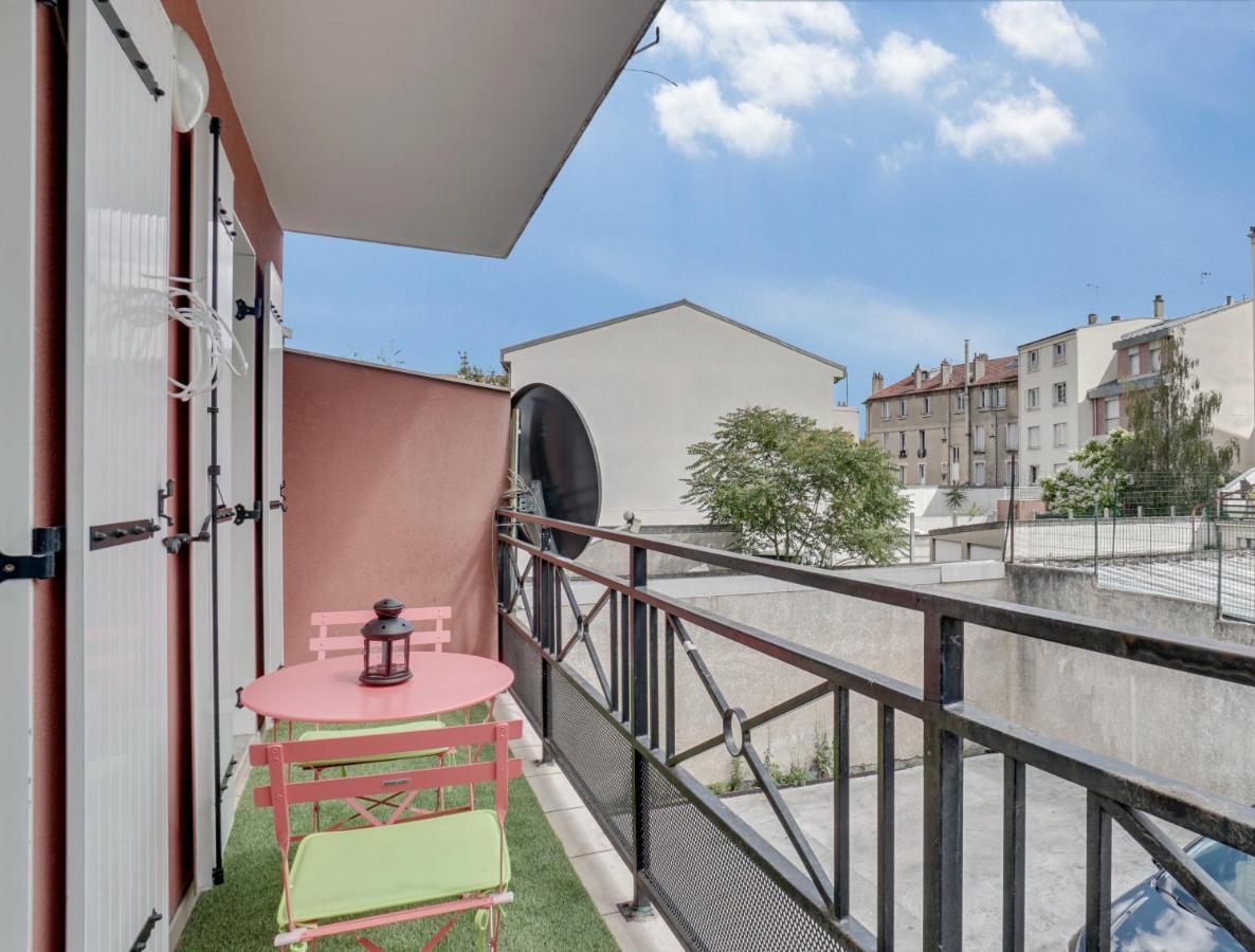 Chic Apart With Parking Near Paris Apartment โอแบวีลีเย ภายนอก รูปภาพ